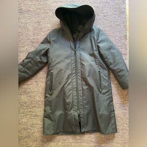 M0851 Hooded Wool Lined Raincoat